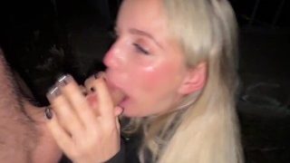 Late Night Fun – Outdoor Blowjob + Deepthroat + Facial – baebaezoe