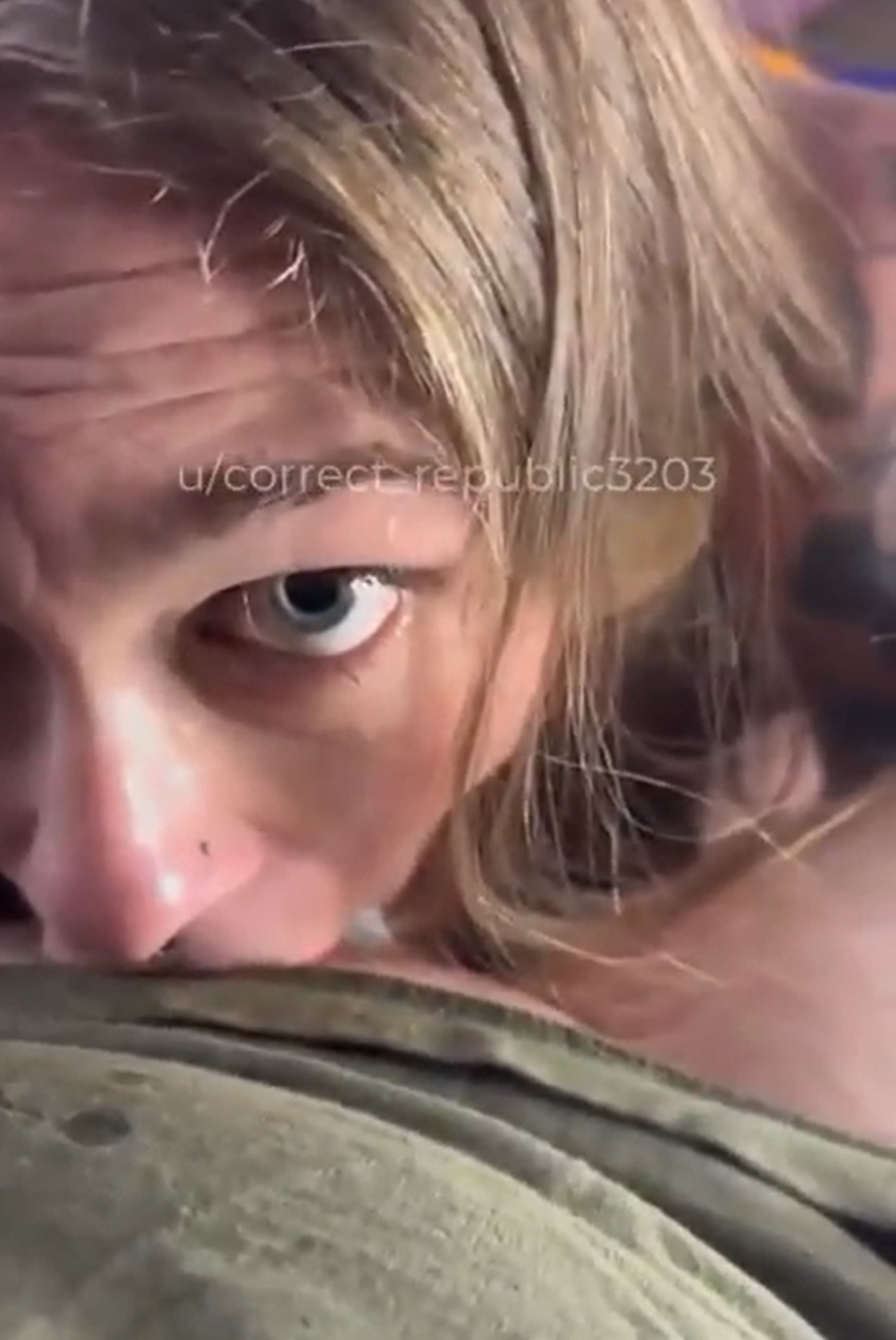 draining his balls straight down her throat