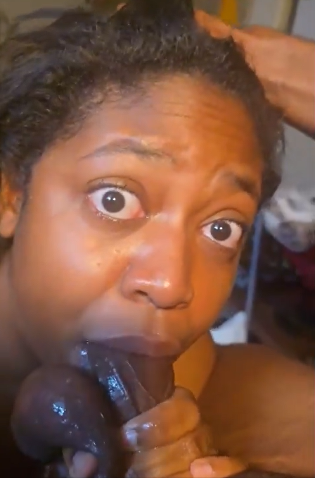 volume up!🔊 listen as he dumps thick cumshots into her throat