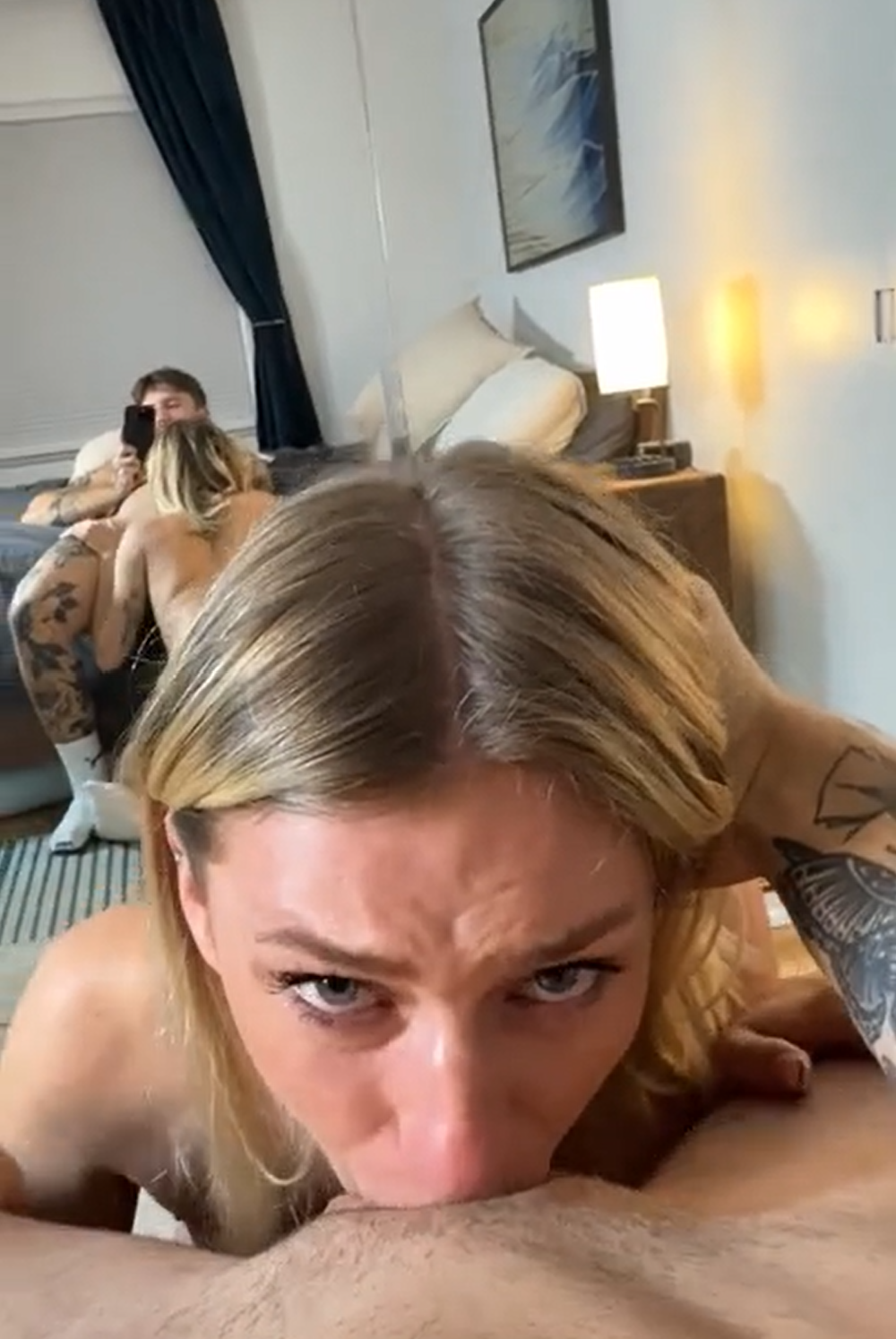 she wants you to cum down her throat, would you listen?