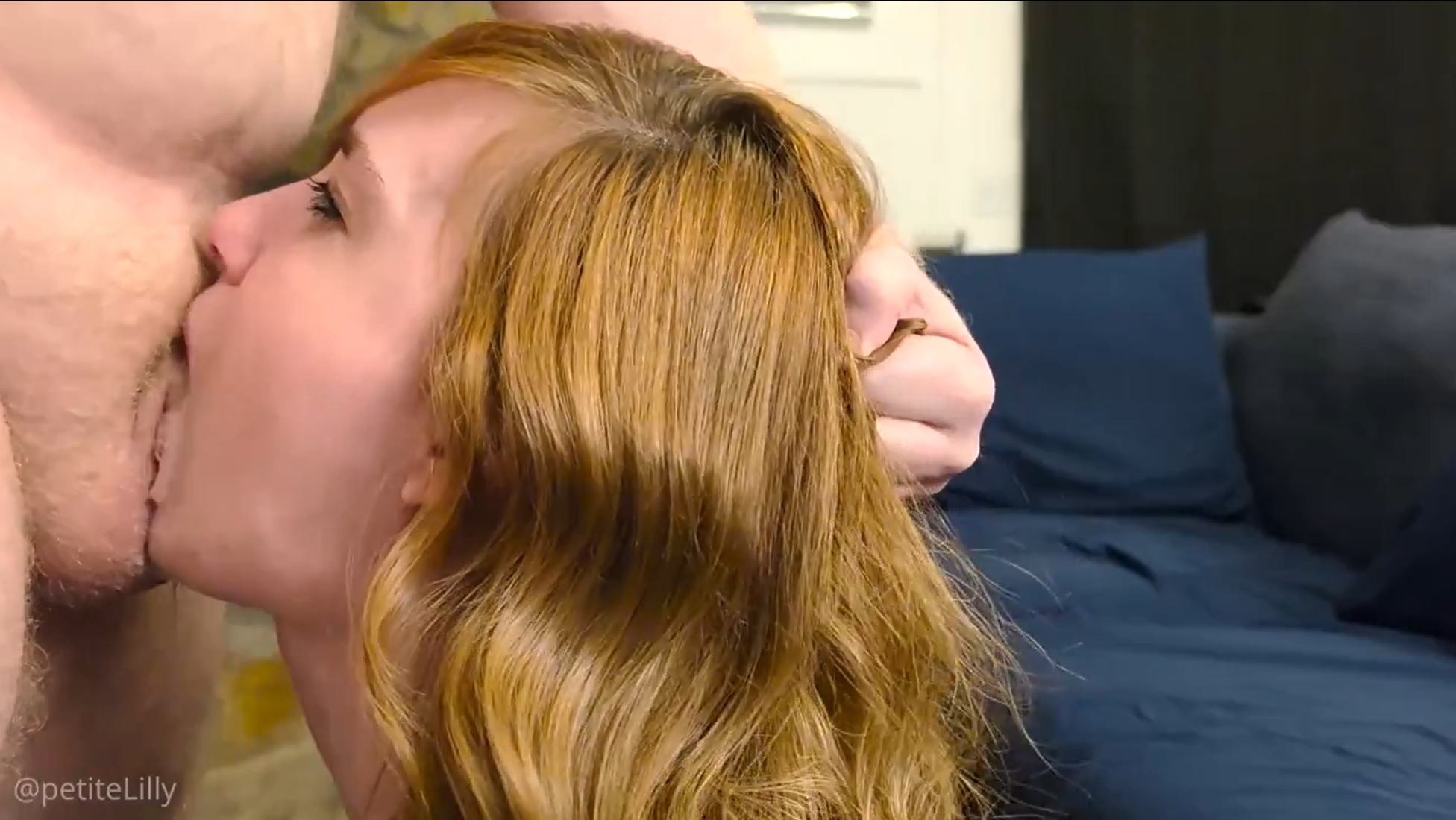 nut fired to the back of her throat