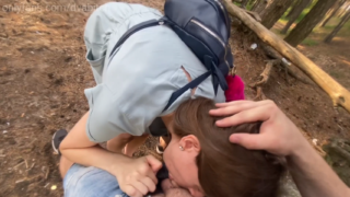 Face Fucked in The Woods and Throatpied