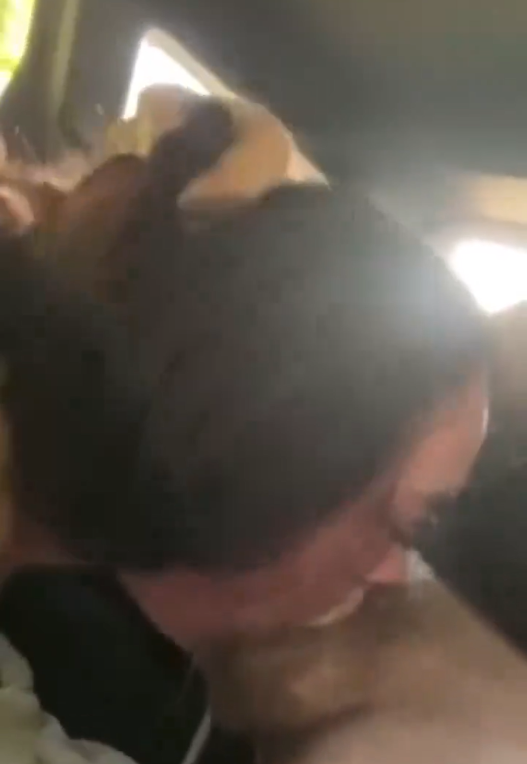 teen gives sloppiest blowjob and takes a cumshot down her throat in the car